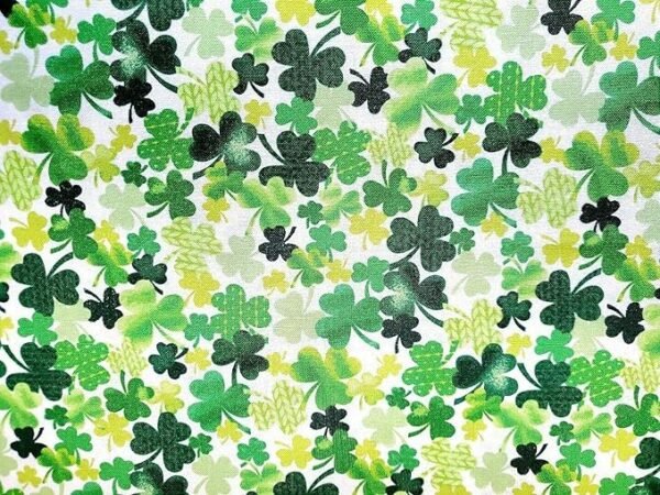 Shamrocks Cotton Fabric St. Patrick's Day Timeless Treasures