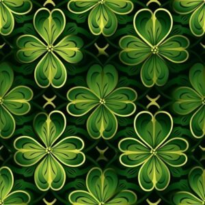 St. Patrick's Day Glam Pattern 3 Quilting Cotton Fabric 108" Wide