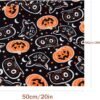 Halloween Fabric Bundle – 7 pcs, 20"x20", Multicolor for DIY & Quilting - Image 2