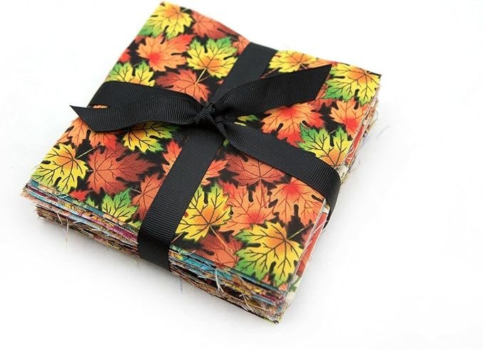 Fabric Harvest Fall Autumn pre Cut Charm Pack 5″ Squares 100% Cotton Fabric 96 Piece