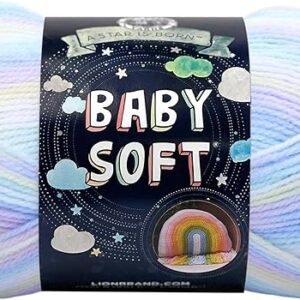 Yarn (1 Skein) Babysoft Baby Yarn Yarn, Pastel Print