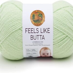 Velvety-Soft Yarn – Feels Like Butta, Mint Color, 1 Pack for Knitting & Crochet