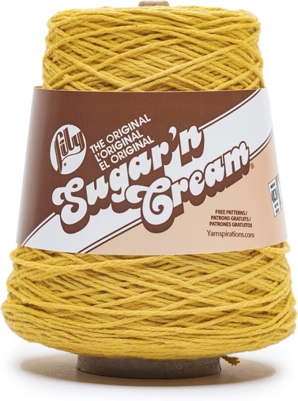 Cotton Yarn Cone – Worsted Weight, 400g/14oz, 674 Yards, for Knitting & Crochet