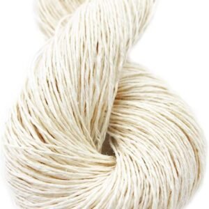 Natural Linen Lace Weight Yarn – 1.76oz Skein for Baby Clothes & Garments, Soft and Cool