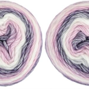 Rainbow Gradient Cake Yarn – 2-Pack Cotton Blend
