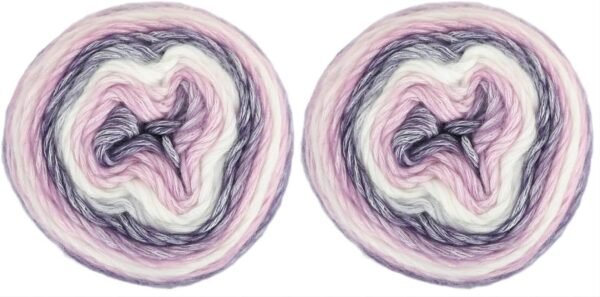Rainbow Gradient Cake Yarn – 2-Pack Cotton Blend