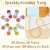 20-Pack Scrubby Yarn – Multi-Color Set for Making Durable Dishcloths & Crochet Crafts - Image 4