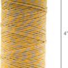 60-Yard Natural Flax Yarn – Yellow & Natural, Durable for Crocheting - Image 3