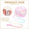Soft Faux Fur Eyelash Yarn – 70 Yards, 100g Chunky Plush Polyester for Crocheting- Cherry Blossom White - Image 4