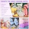 8-Pack Soft Chunky Chenille Yarn – Thick Fluffy Yarn for Hand Knitting & Crochet - Image 2