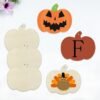 30pcs Unfinished Wooden Pumpkin Cutouts with Rope – DIY Fall, Thanksgiving & Halloween Decor - Image 3