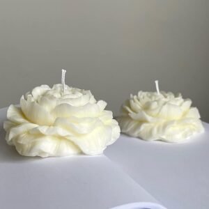 2-Pack Peony, Rose & Tulip Silicone Spiral Candle Molds – For Candle, Resin & Soap Making