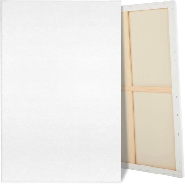 2-Pack Large 30x40 Pre-Stretched Cotton Canvases – Primed Blank Boards for Acrylic, Oil & Watercolor Painting