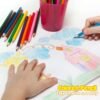 208-Pc Art Supplies Set for Kids & Teens – Includes Easel, Crayons, Colored Pencils, Scissors & More - Image 2