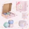 4 Pack Aromatherapy Candle Gift Set – 17.6 oz Vanilla, Lemon, Fig & Lavender Scents, 120H Burn Time - Image 3
