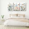 3 Pcs Framed Watercolor Daisy Canvas Art – Colorful Floral Prints, 12x16" for Living Room & Bedroom - Image 4