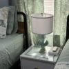 21" Light Green Ceramic Table Lamp – Farmhouse Bedside Lamp for Bedroom, Living Room & Nightstand - Image 3
