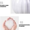 White Pumpkin-Shaped Plastic Vase – Decorative Fall Vase for Dry Flowers, Halloween & Thanksgiving, Home, Office, Party, or Wedding - Image 5