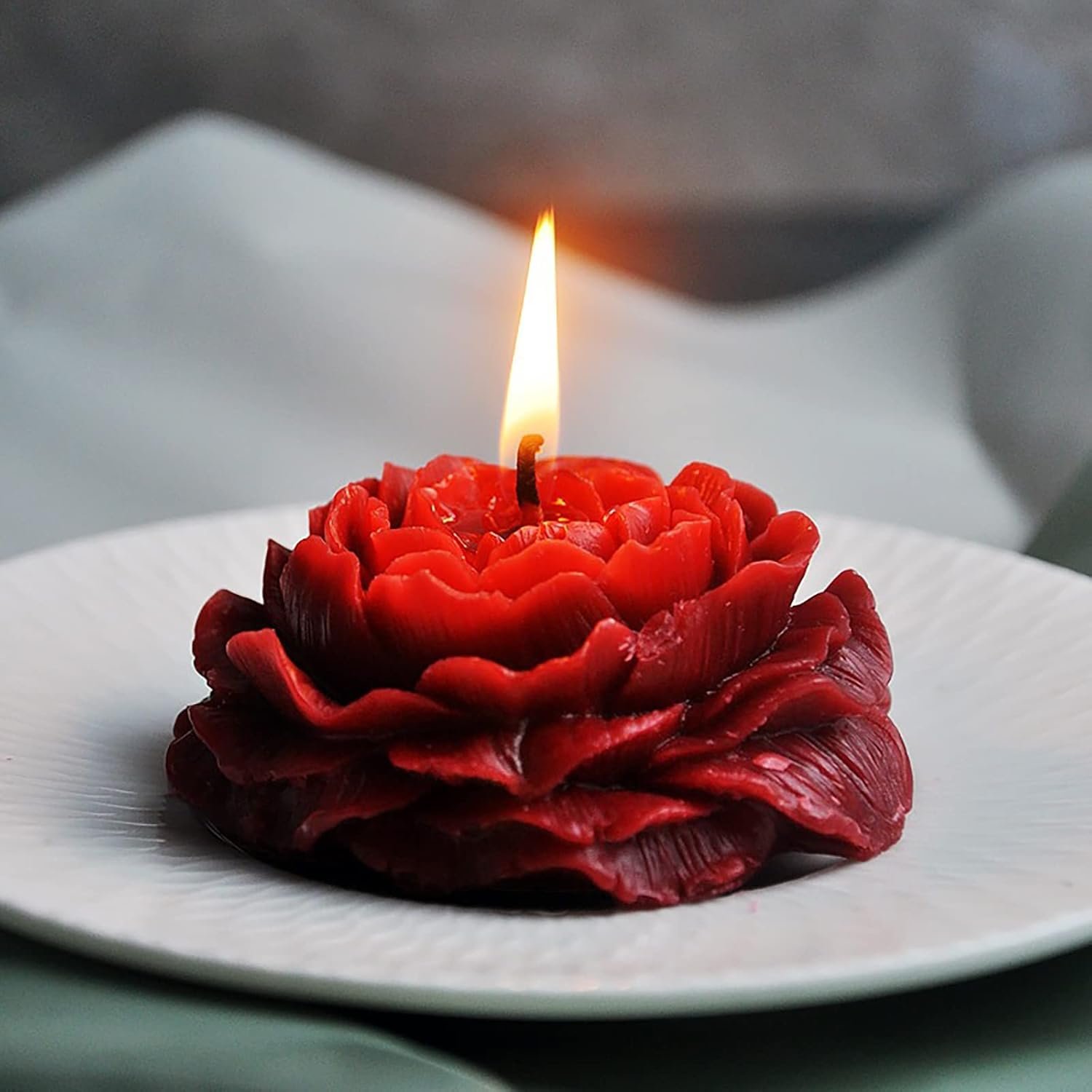 2-Pack Peony, Rose & Tulip Silicone Spiral Candle Molds – For Candle, Resin & Soap Making - Image 3