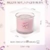 3 Pack Pink Ocean Scented Candles – 7 oz Gift Set for Women, Ideal for Birthdays & Special Occasions - Image 3