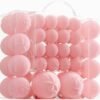 46 Pcs Velvet Christmas Ball Ornaments – Assorted Pink Shatterproof Tree Decorations in 3 Sizes - Image 5
