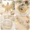 78 Pcs Champagne Christmas Ornaments – Shatterproof Baubles for Tree, Home & Holiday Decor - Image 2