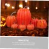 8 Pcs Vibrant Artificial Pumpkins – Fall, Thanksgiving & Halloween Table & Tray Decor - Image 5