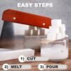 5 LB Goat Milk Melt & Pour Soap Base – Moisturizing Glycerin, Easy to Cut for DIY Soap Making - Image 3