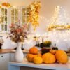 4 PCS Fall Floral Stems – 19.5" Artificial Red Berry, Maple Leaf & Pumpkin Branches for Autumn Home, Holiday, Wedding, and Vase Decor - Image 3
