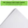 9-Pack Pre-Stretched Canvas Set – Assorted Sizes (5x7, 8x10, 11x14) Blank Boards for Painting - Image 2