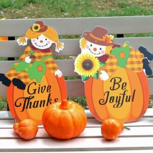 38" Artificial Fall Porch Tree – Sorghum Harvest Decor with Black Planter for Indoor/Outdoor Seasonal Display