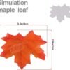 500 PCS Artificial Maple Leaves – 5 Assorted Silk Fall Leaves for Halloween, Thanksgiving, Party & Autumn Decor - Image 4