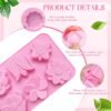 3 Pack Flower Silicone Soap Molds – 6 Cavities Each, Non-Stick & Reusable for DIY Soap & Chocolate - Image 3