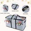 Christmas Ornament Storage Box – Holds 128 3" Balls with 8 Removable Trays & Dividers (Grey) - Image 5