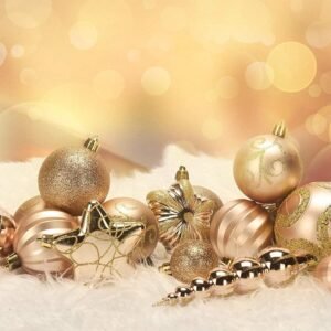 73 Pcs Champagne Shatterproof Christmas Ornaments – Luxury Tree Decoration Set in Reusable Gift Box