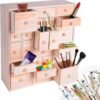 Wooden DIY Advent Calendar with 24 Drawers – Unfinished Craft Organizer or Apothecary Cabinet (14" x 12" x 4.3") - Image 3