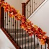 4 Pack Fall Leaf Garlands – Hanging Maple Vines for Thanksgiving, Weddings & Autumn Decor - Image 2