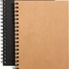 2-Pack Soft Cover Spiral Notebooks – Blank Unlined Sketch Pads, 100 Pages, 7" x 4.75" (Brown & Black) - Image 5
