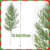 50 PCS 13.5" Frosted Pine Branches – Snowy Artificial Pine Sprigs for Christmas Wreaths & Decor - Image 3