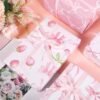 12 Sheets Pink Bow Wrapping Paper – Heart & Berry Designs for Birthdays, Weddings, Baby Showers & More - Image 4