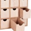 Unfinished Wooden Advent Calendar House – 13.1" DIY Christmas Countdown with 24 Fillable Drawers - Image 3