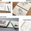 2-Pack Soft Cover Spiral Notebooks – Blank Unlined Sketch Pads, 100 Pages, 7" x 4.75" (Brown & Black) - Image 4