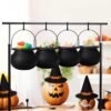 12 Pcs Mini Halloween Witch Accessories – Hats, Cauldrons & Brooms for Spooky Decor & Crafts - Image 5