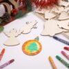 27-Pc Unfinished Wood Christmas Ornaments – DIY Hanging Snowflake, Tree, Stocking, Snowman & More - Image 3