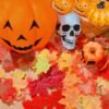 300 Pcs Artificial Fall Maple Leaves – Mixed Colors for Thanksgiving, Crafts, Weddings & Table Decor - Image 3