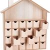 Unfinished Wooden Advent Calendar House – 13.1" DIY Christmas Countdown with 24 Fillable Drawers - Image 4