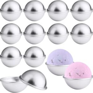 20-Piece Bath Bomb Mold Set – 10 Complete Mold Kits for DIY Bath Bombs & Soap Making Projects