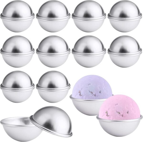20-Piece Bath Bomb Mold Set – 10 Complete Mold Kits for DIY Bath Bombs & Soap Making Projects