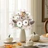 2-Pack Fall Artificial Flower Stems – Maple Leaves, Pumpkins, Sunflowers & Berries for Thanksgiving Home Decor - Image 4
