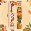 Hello Fall Porch Sign – 12"x72", Hanging Banner with Scarecrow for Thanksgiving & Autumn Harvest, Indoor/Outdoor Decor - Image 4
